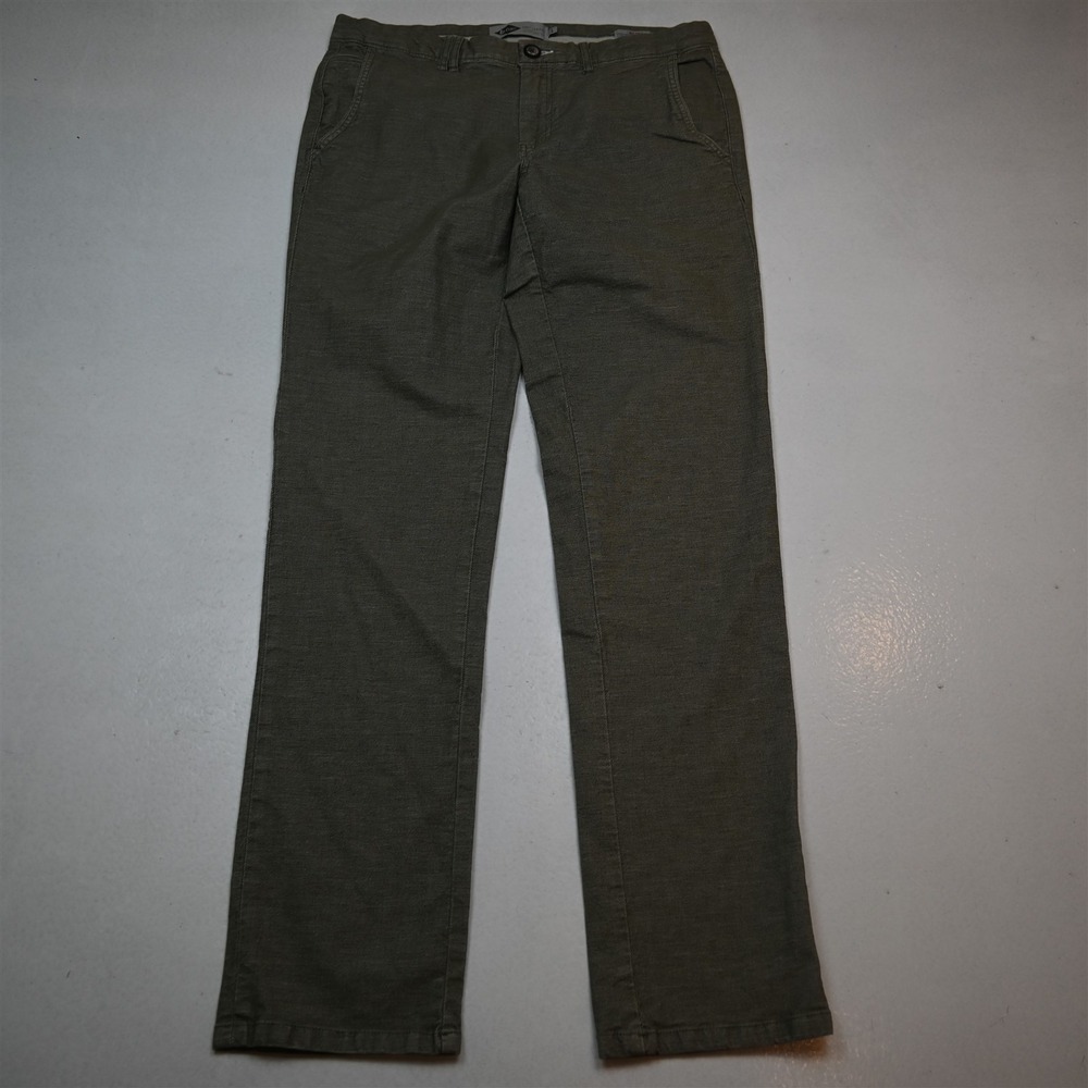 Lee‎ Cooper 34x32 Green Stretch Rustin Low Rise Slim Narrow Chino Mens Pants
